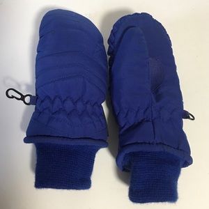 Kids 4-7 Thinsulate insulated mittens Like New Blue